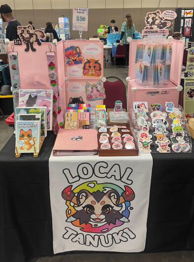 Carolina Furfare Artist Alley 2025 (half table) Carolina Furfare Artist Alley 2025 (half table)
