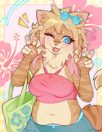 cute anthro cat