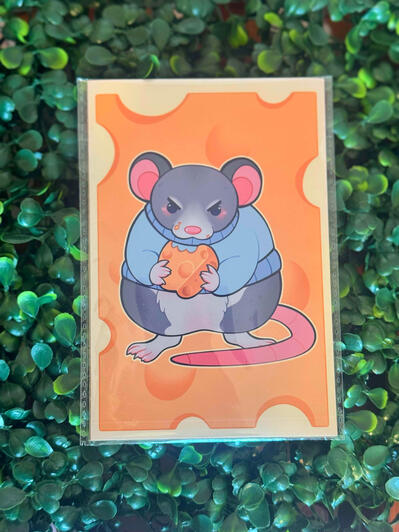 cheese rat print cheese rat print