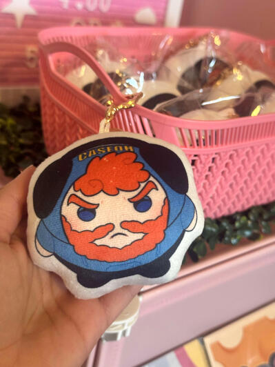 streamer plush keychain