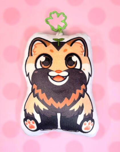 tanuki plush keychain